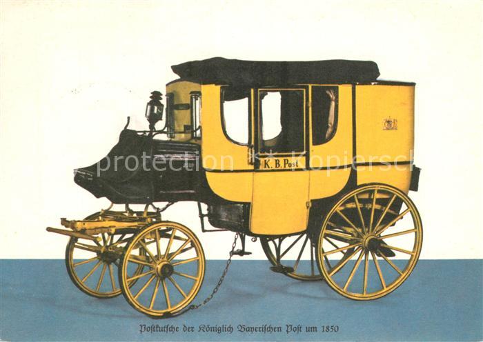 Altenholz Postkutsche der Koeniglich Bayerischen Post um 1850