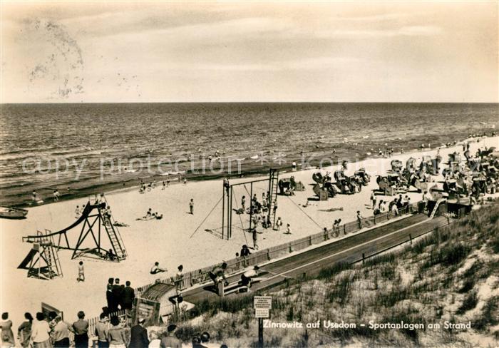 Zinnowitz Ostseebad Sportanlagen am Strand