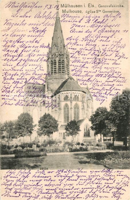 Mulhouse Muehlhausen Eglise Sainte Genevieve Genovefakirche