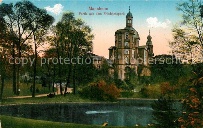 Mannheim Partie aus dem Friedrichspark Pruefstempel