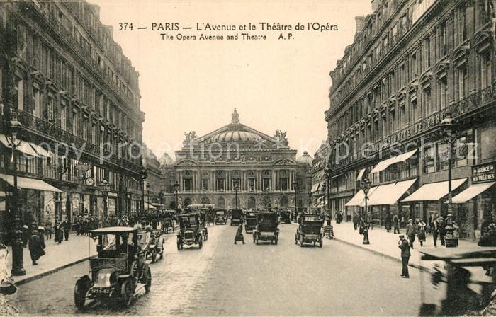Paris Avenue et Theatre de l'Opera
