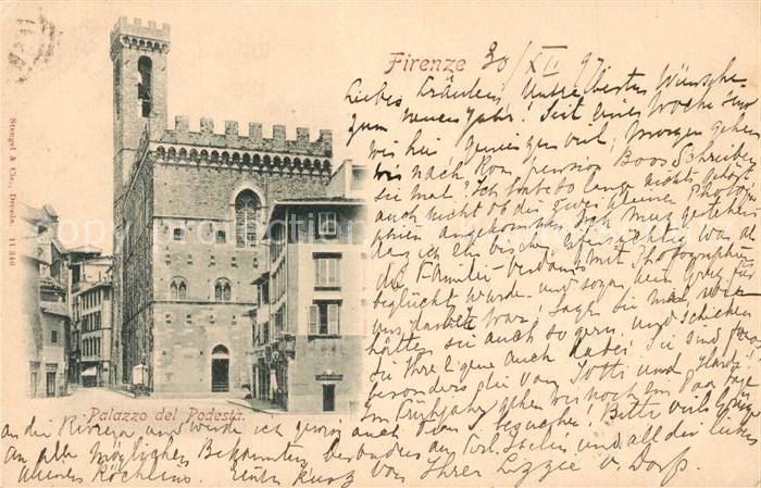 Firenze Florenz Palazzo del Podesta