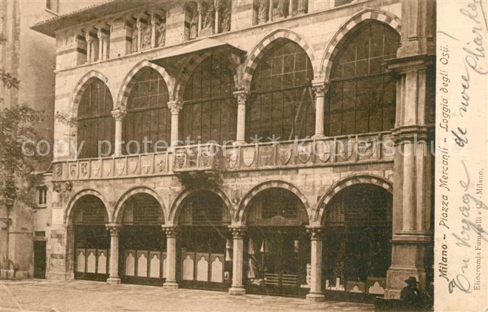 Milano Piazza Mercanti Loggia degli Osii