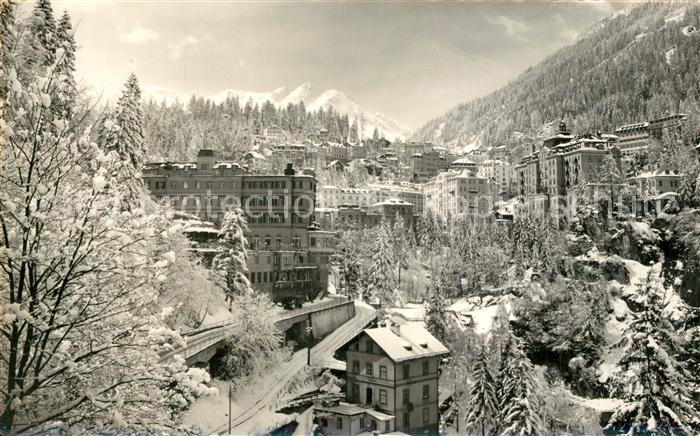 Bad Gastein Stadtpanorama im Winter