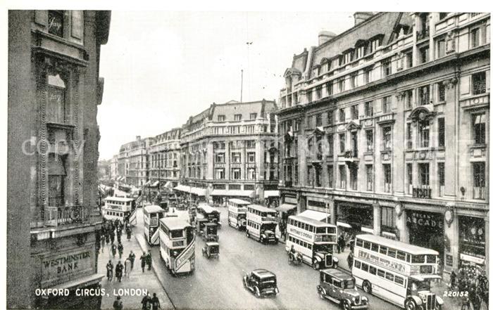 London Oxford Circus Traffic Doppeldeckerbus