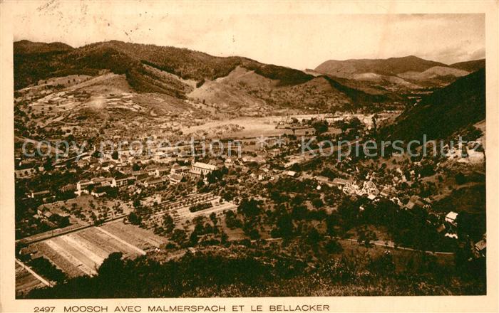 Moosch Haut Rhin Alsace Panorama avec Malmerspach et le Bellacker Collection l'A