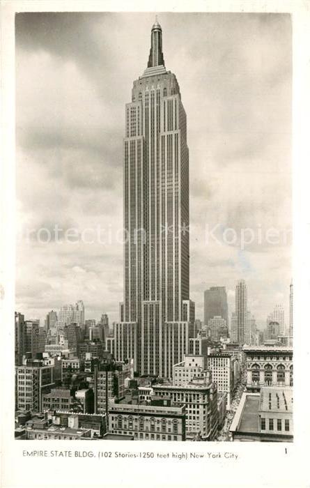 New York City Empire State Building Illustration