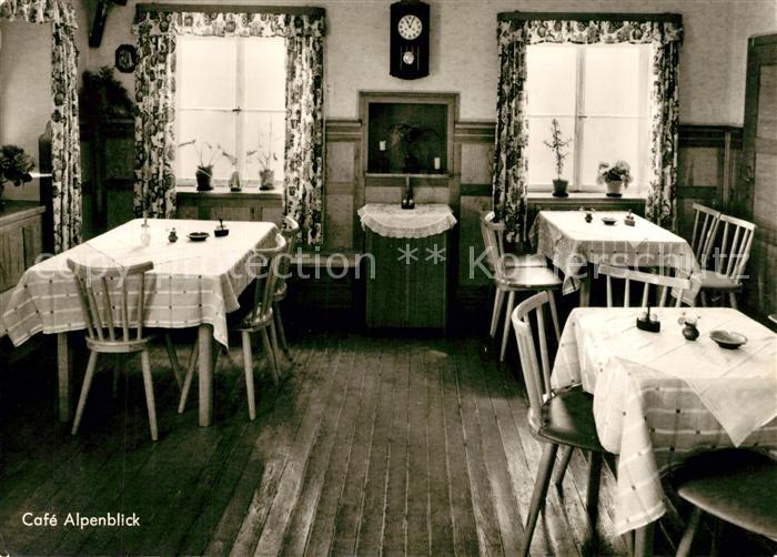 Siegsdorf Oberbayern Cafe Alpenblick Gastraum