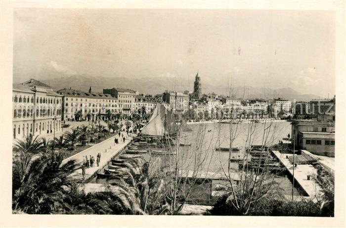 Split Spalato Panorama Hafen