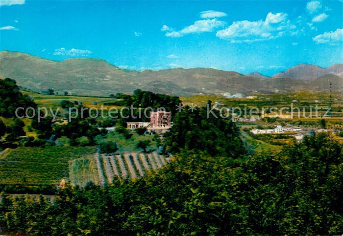 Montegrotto Terme Villa Draghi e panorama dei Colli