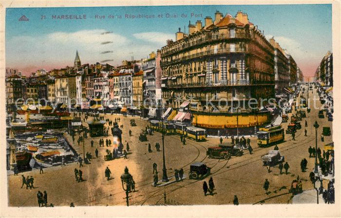 Marseille Bouches-du-Rhone Rue de la Republiqu Quai du Port