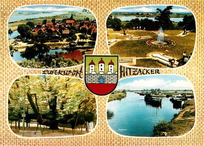 Hitzacker Elbe Hafen Minigolf Fliegeraufnahme