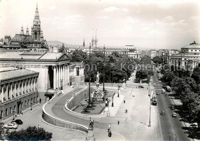 Wien Ringstrasse Rathaus Parlament