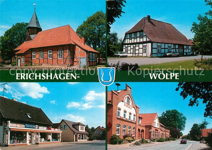 Erichshagen Woelpe Kirche Fachwerkhaus Stadtpanorama
