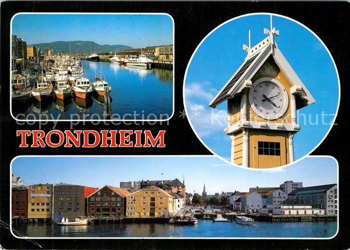 Trondheim Hafen Turmuhr