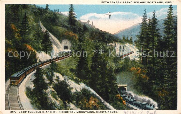 Eisenbahn Loop Tunnels 14 and 15 Siskiyou Mountains Shasta Route