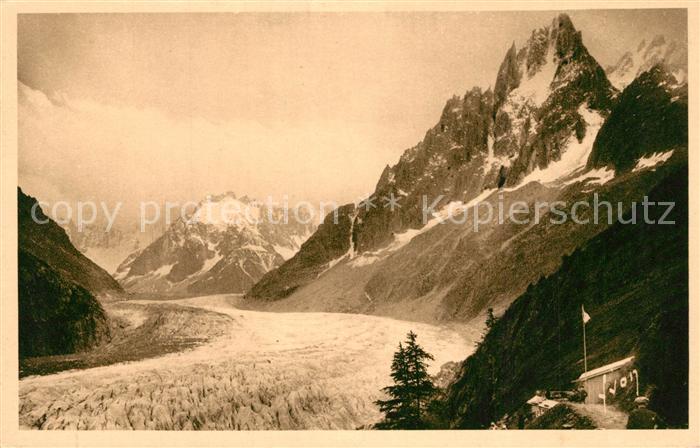 Gletscher Mer de Glace Charmoz Chamonix Mont-Blan
