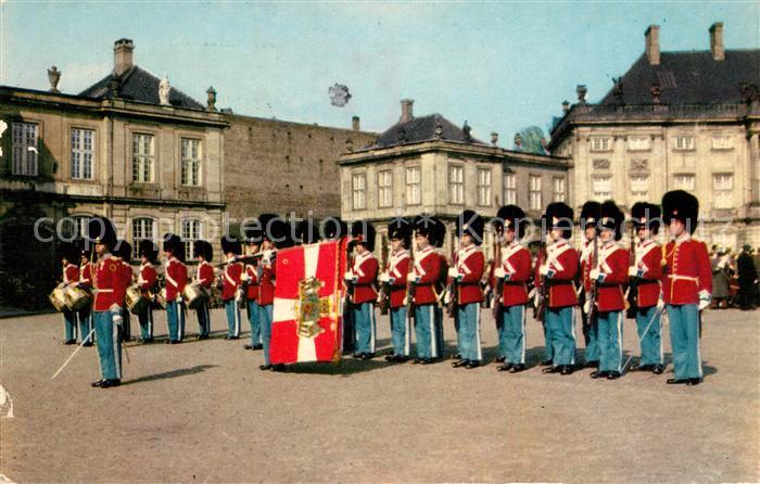 Leibgarde Wache Royal Guard Amalienborg Palace Copenhag