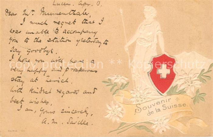 Helvetia Schweiz Wappen Edelweiss