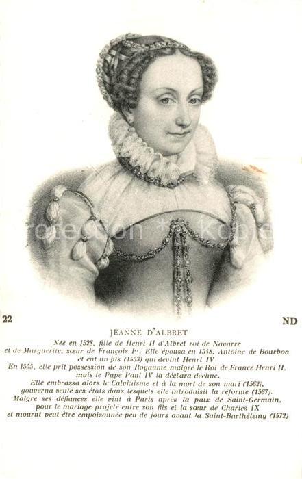Adel Frankreich Jeanne d Albret