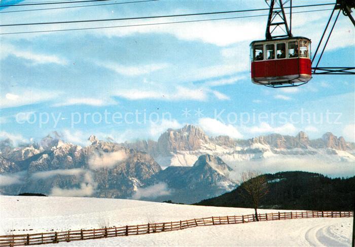 Seilbahn Rittner Rosengarten Renon Catinaccio