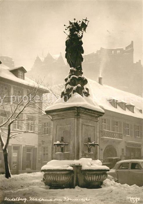 Foto Popp Nr. 197 Heidelberg Madonna am Kornmarkt