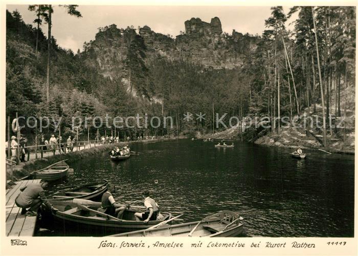 Foto Hahn Nr. 11117 Rathen Amselsee Lokomotive
