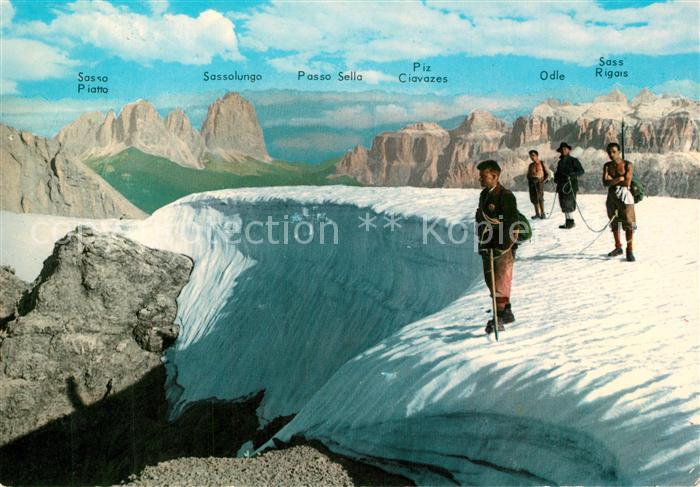 Bergsteigen Klettern Dolomiti di Fassa La Marmolada Sassolungo Sella