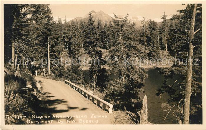 Juneau Alaska Glacier Highway Landschaftspanorama Wald Berge Natur
