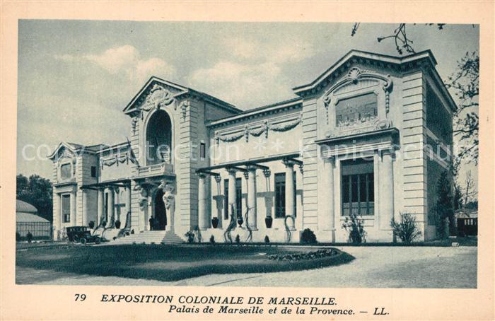 Marseille Bouches-du-Rhone Exposition Coloniale Palais de Marseille et de la Pro