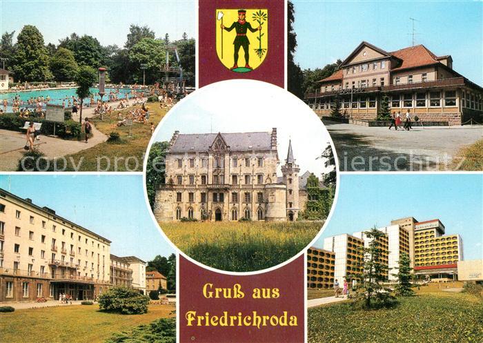 Friedrichroda Schwimmbad Freibad Schloss Reinhardsbrunn FDGB Erholungsheime