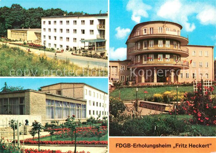 Gernrode Harz FDGB Erholungsheim Fritz Heckert