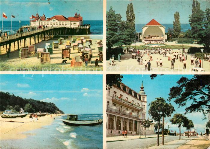 Insel Usedom Ahlbeck Seebruecke Heringsdorf Konzertplatz Bansin Steilkueste Zinn