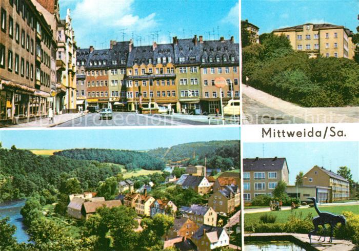 Mittweida Ingenieurhochschule OT Neudoerfchen Zschopau Neubauten Bahnhofsvorplat