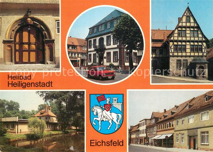 Heiligenstadt Eichsfeld Heilbad Rathaus Sparkasse Fachwerkhaus Kneippbad Karl Ma