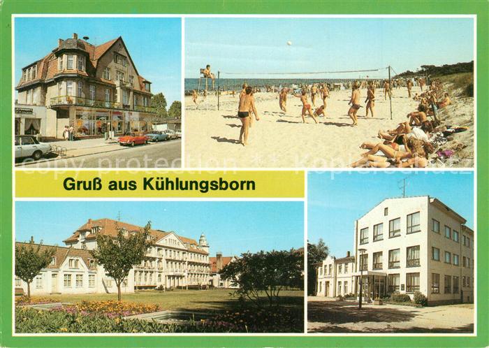 Kuehlungsborn Ostseebad Maxim Gorki Strasse Strandsportplatz FDGB Erholungsheim