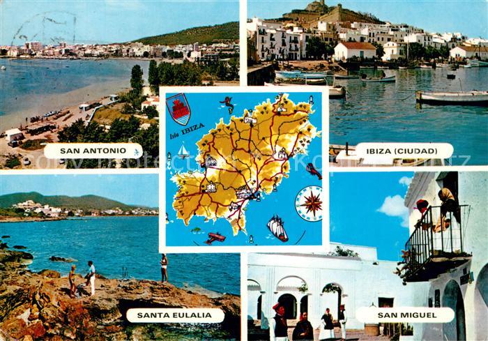Ibiza Islas Baleares San Antonio Santa Eulalia San Miguel Ibiza Ciudad Hafen Kue