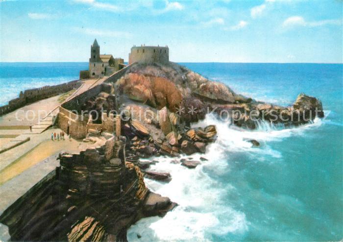 Portovenere Chiesa di San Pietro Brandung