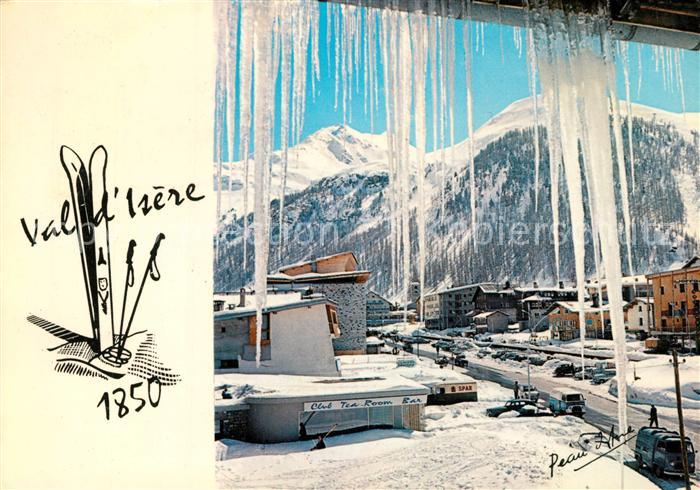 Val d Isere Wintersportplatz Alpen Eiszapfen