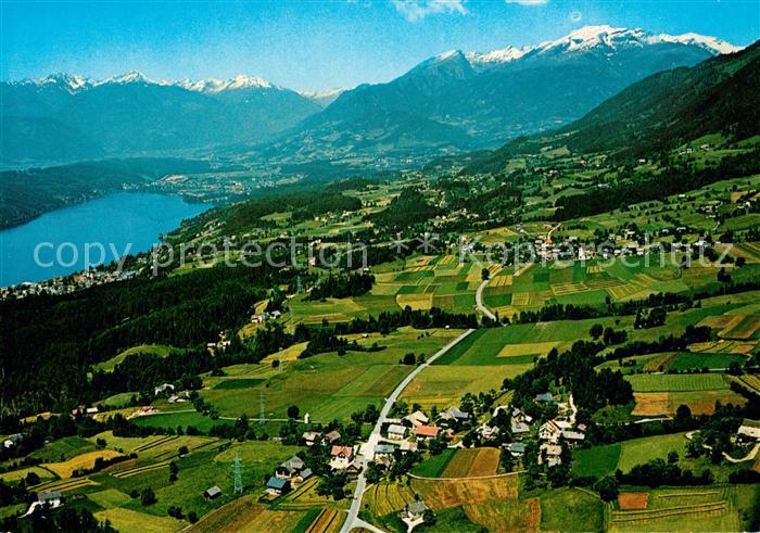 Lammersdorf Millstaetter See Sommerfrische Alpenpanorama Fliegeraufnahme