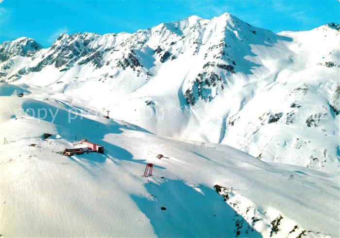 St Anton Arlberg Bergstation Sonnenterrasse Galzig mit Valluga Schindlerspitze S