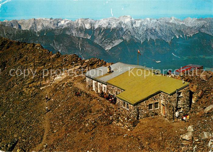 Glungezerhuette Berghuette Alpenpanorama