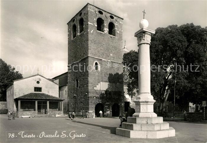 Trieste Piazzale San Giusto Hl Just Platz