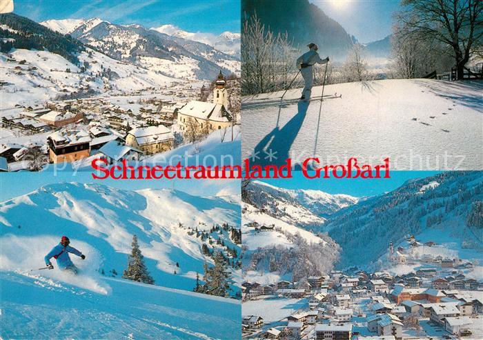 Grossarl Panorama Wintersportplatz Alpen Skiabfahrt Langlauf