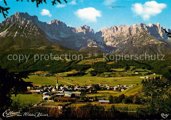 Ellmau Tirol Panorama Wilder Kaiser Kaisergebirge