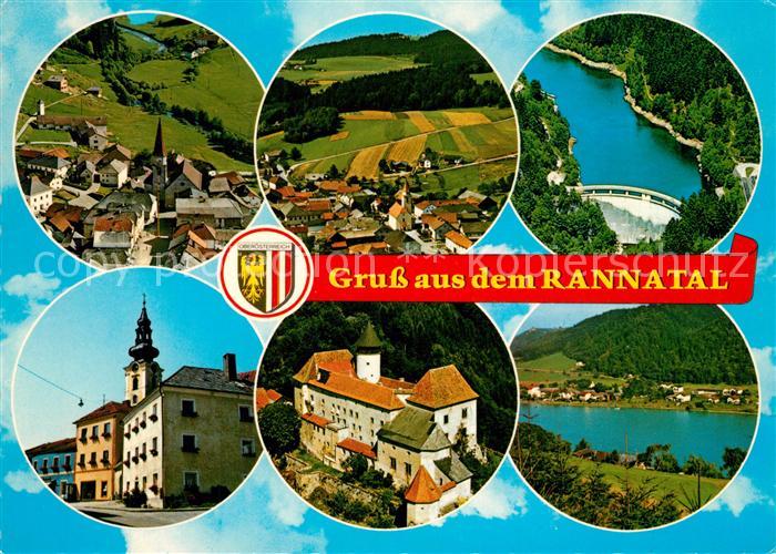 Oberkappel Ortschaften im Rannatal Talsperre Fliegeraufnahmen
