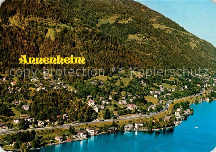 Annenheim Ossiacher See Talstation der Kanzelbahn zur Kanzelhoehe Fliegeraufnahm
