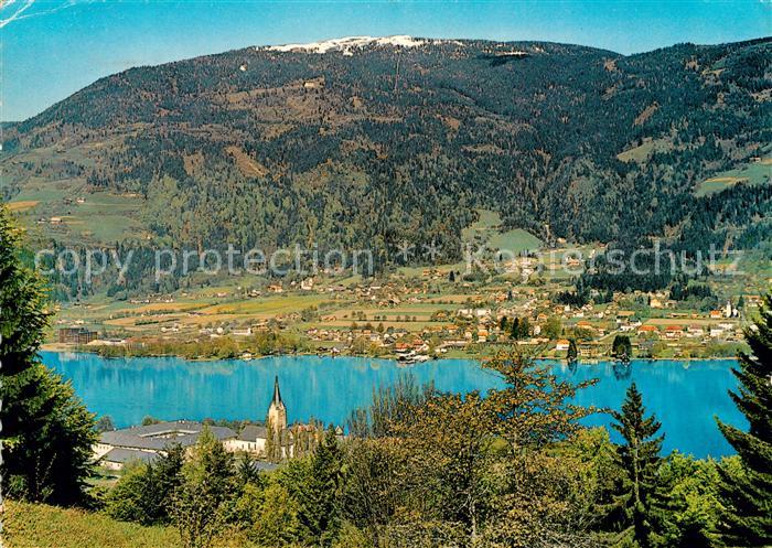 Bodensdorf Ossiacher See Stift Ossiach Kloster und Gerlitzen