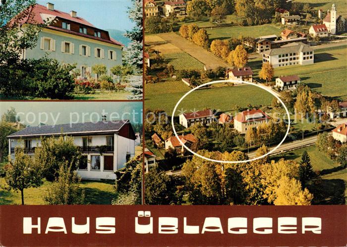 Bodensdorf Ossiacher See Pension Haus ueblagger Fliegeraufnahme