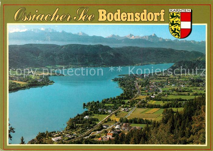 Bodensdorf Ossiacher See Blick gegen Julische Alpen und Karawanken